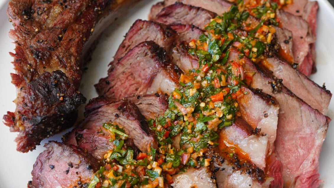 Smoked Ribeye with Chimichurri Recipe – TRUFF-ANZ
